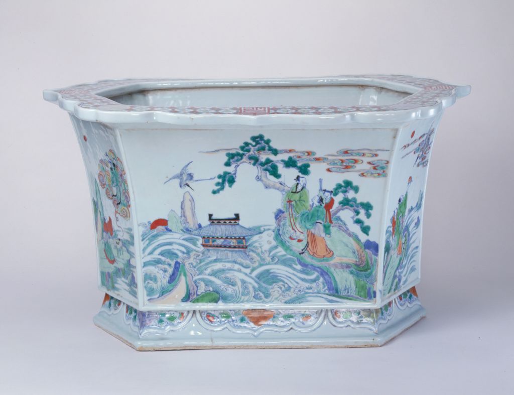 图片[2]-Colorful landscape figure diamond flower pot-China Archive